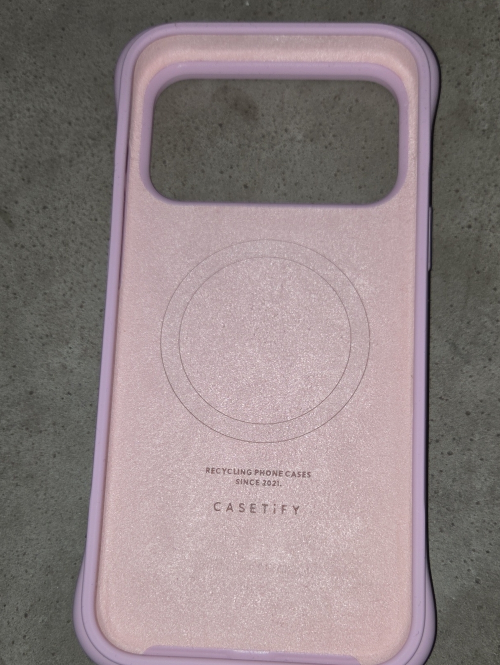Casetify Soft-Touch Pink iPhone Case with Matching AirPods Case - Picture 7 of 7